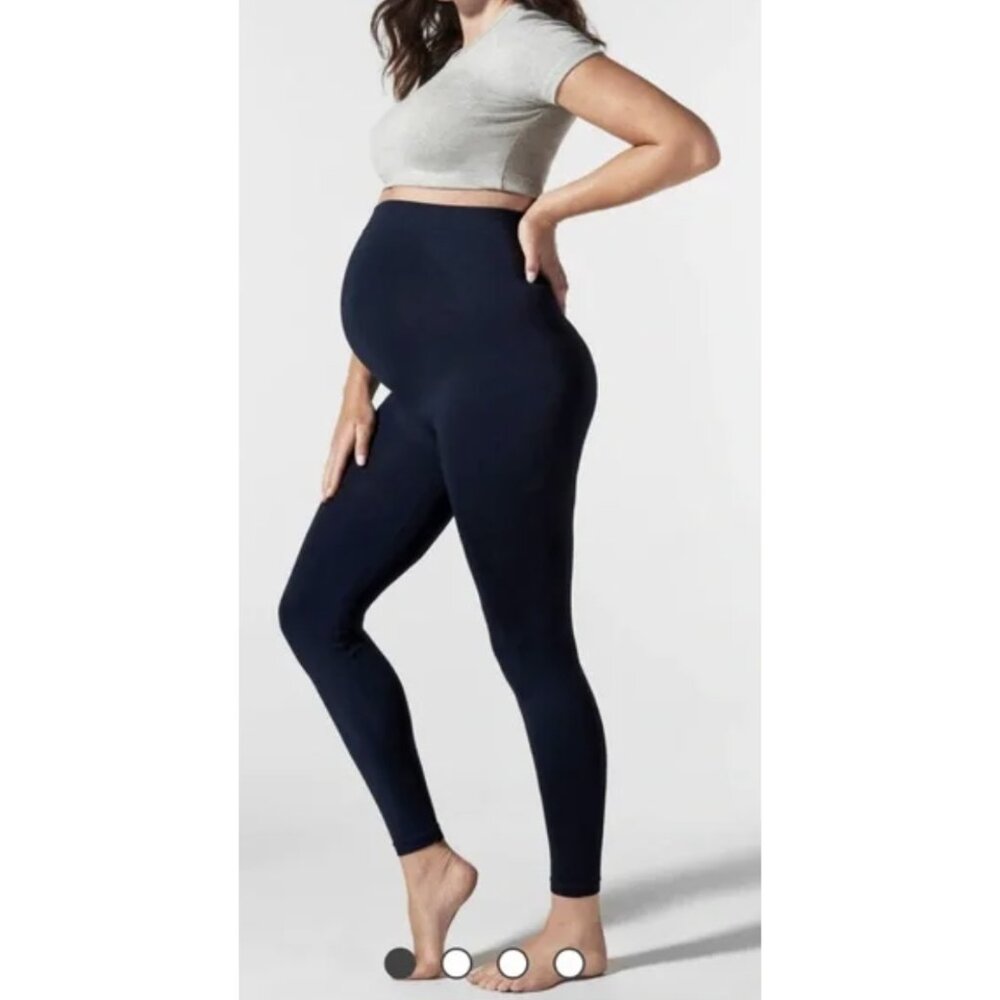 BLANQI Everyday™ Maternity Belly Support Leggings in Navy - Size S NWT